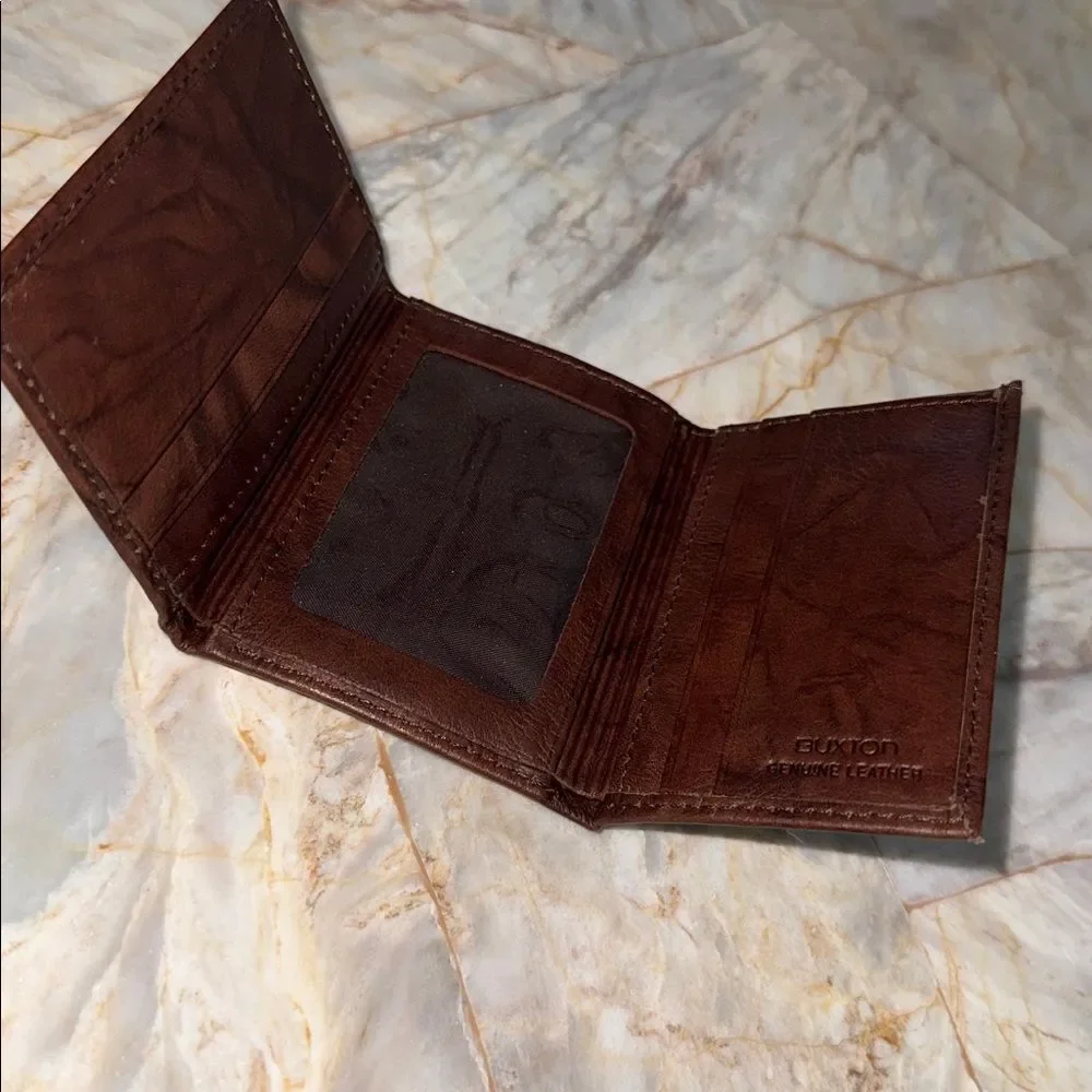 Buxton Rich Brown‎ Leather Card Holder